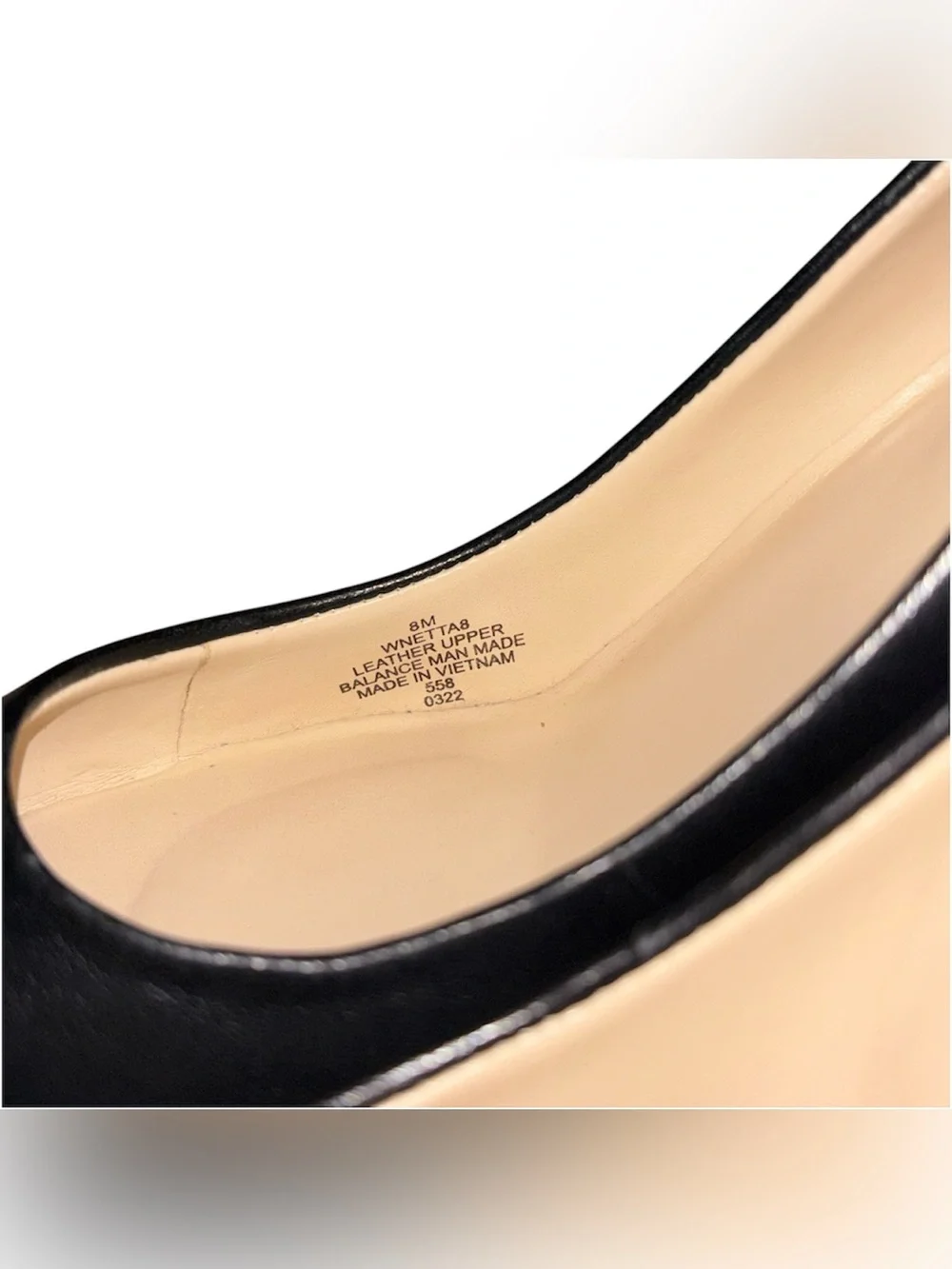 Nine West Black Leather Stilettos